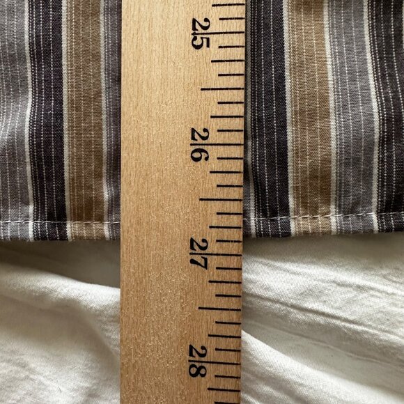 Dockers Men's Striped Long Sleeve Shirt L Stain Defender No Wrinkles - Picture 10 of 11